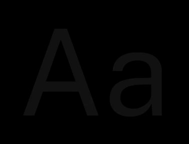 Public Sans, Aa